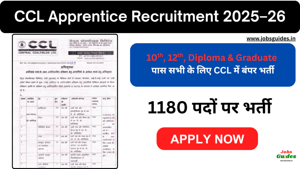 CCL Apprentice Recruitment 2025