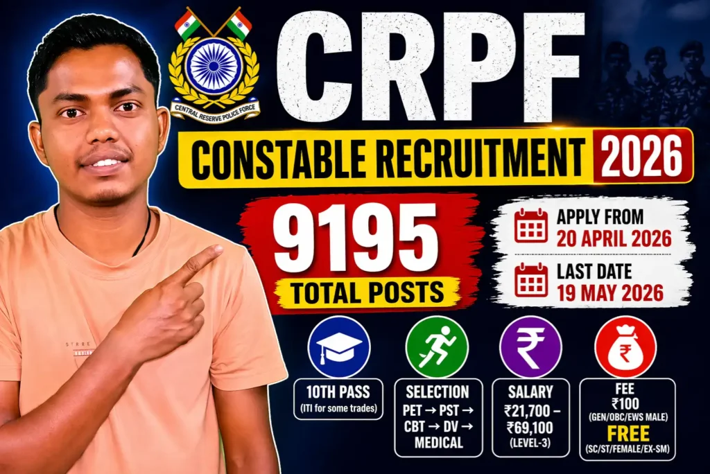CRPF constable recruitment 2026
