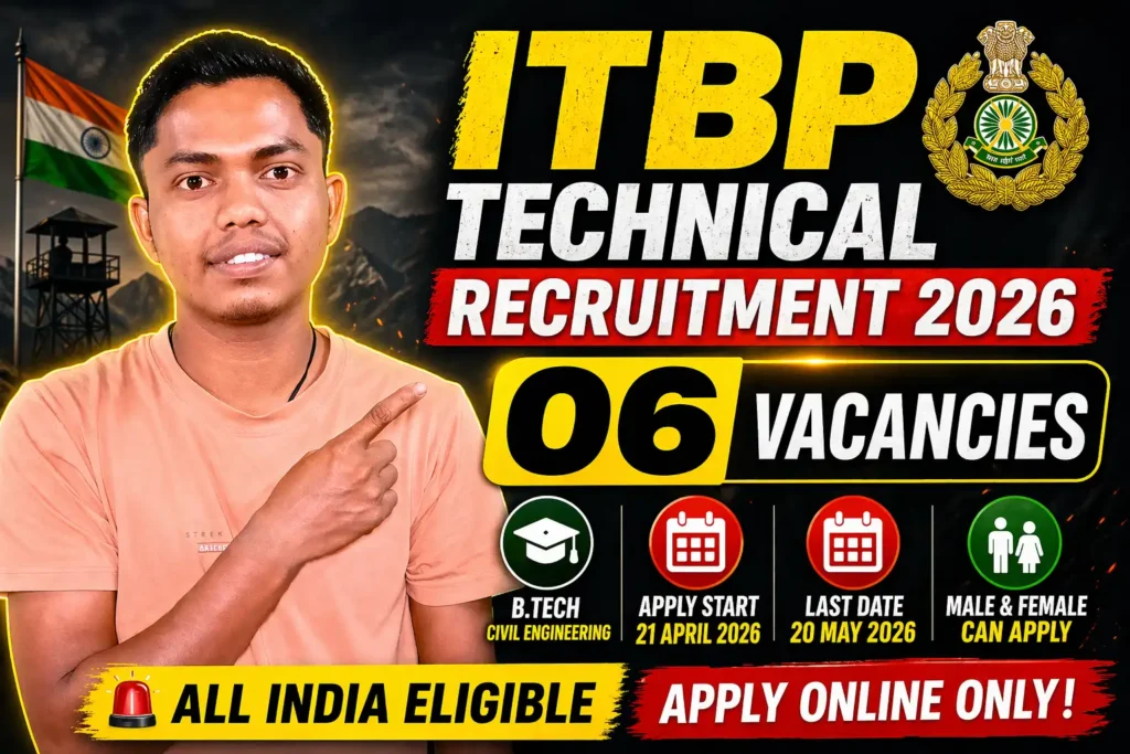 ITBP technical recruitment 2026