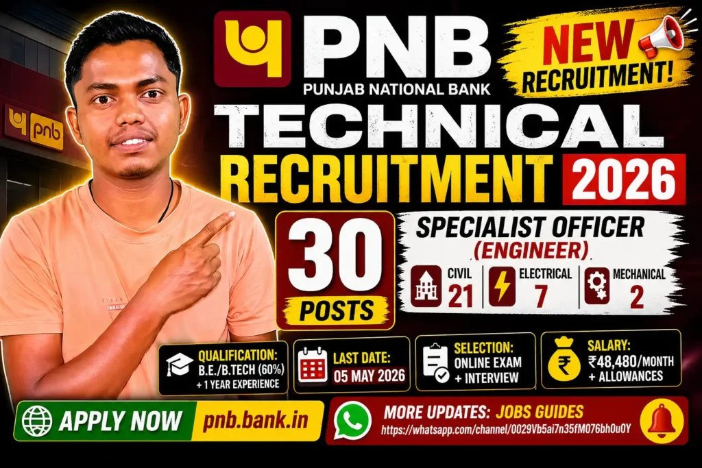 PNB Technical Recruitment 2026