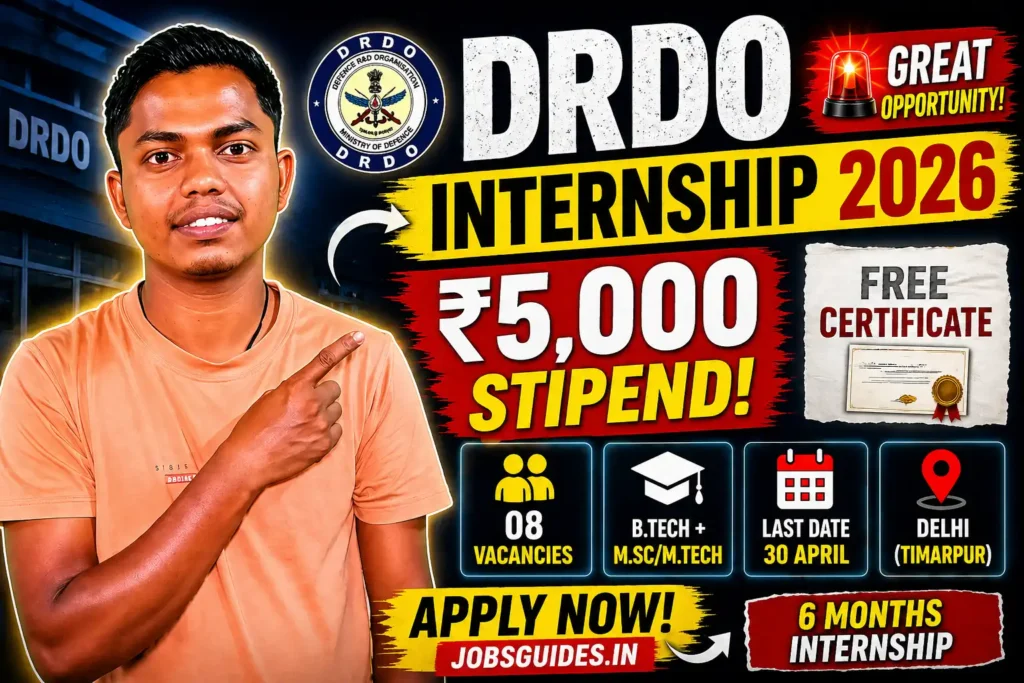 DRDO Internship 2026