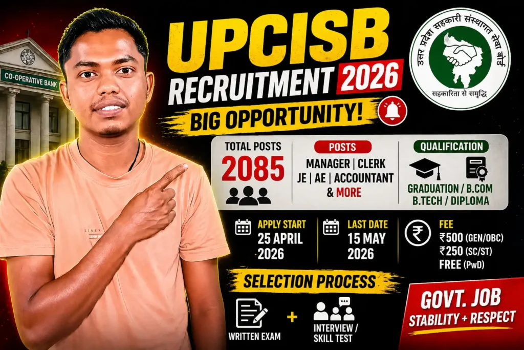 UPCISB Recruitment 2026