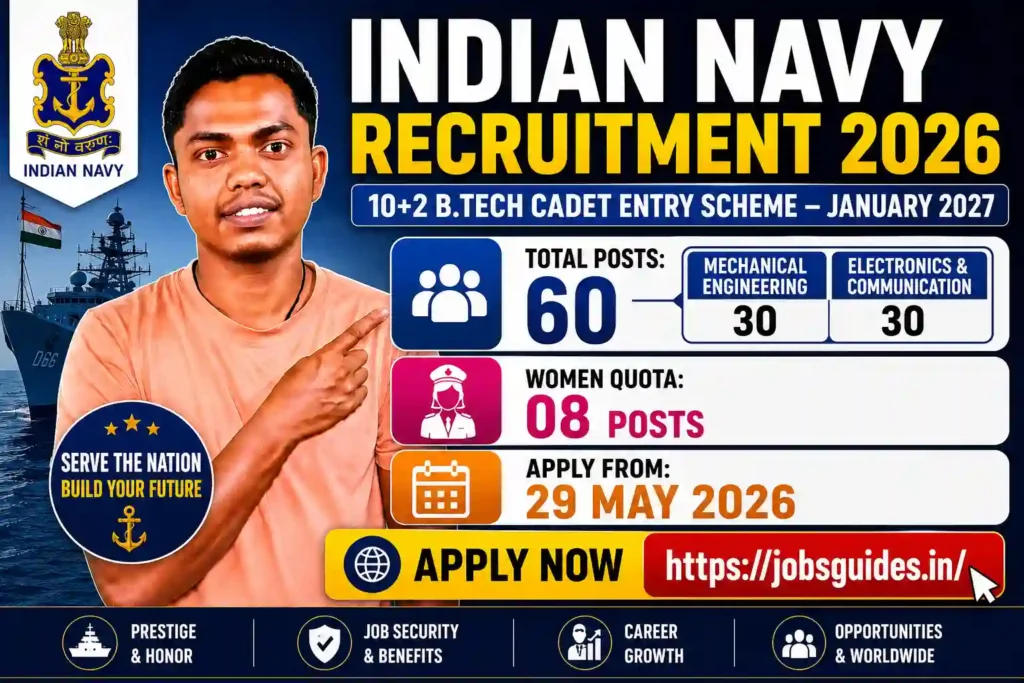 Indian Navy 10+2 B.Tech Cadet Entry Scheme 2027