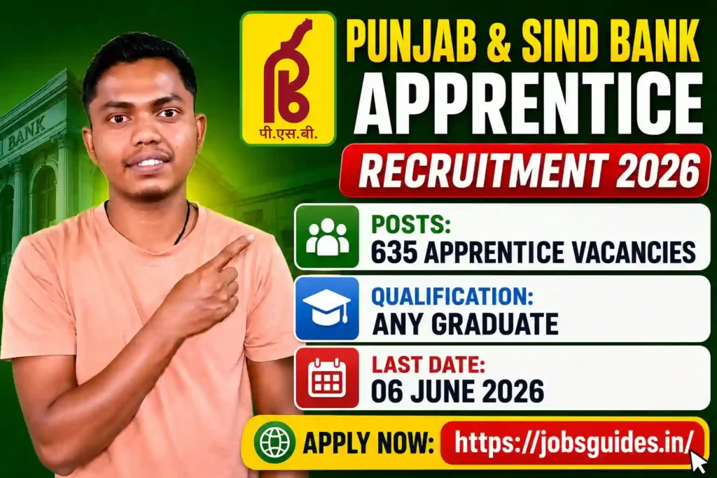 Punjab Sind Bank Apprentice Recruitment 2026