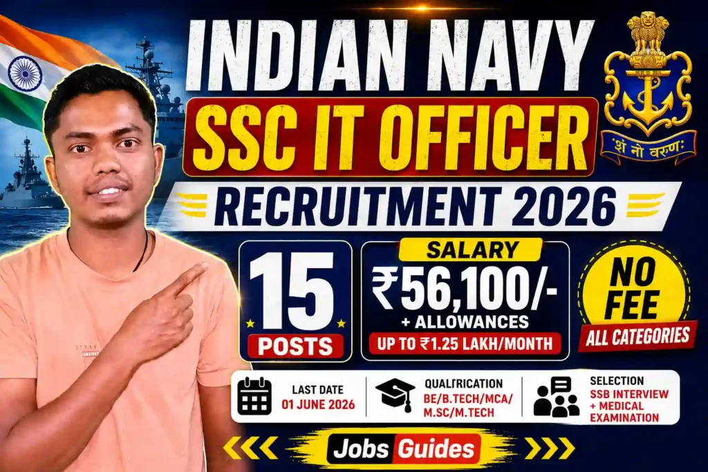 Indian Navy SSC IT Officer Recruitment 2026