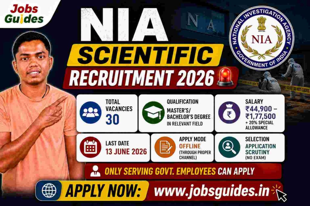NIA Scientific Recruitment 2026