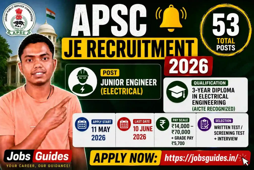 APSC JE Recruitment 2026