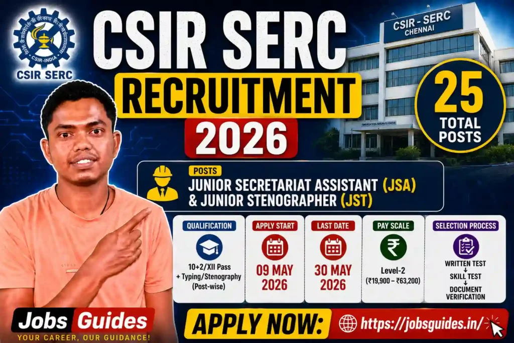 CSIR SERC Recruitment 2026