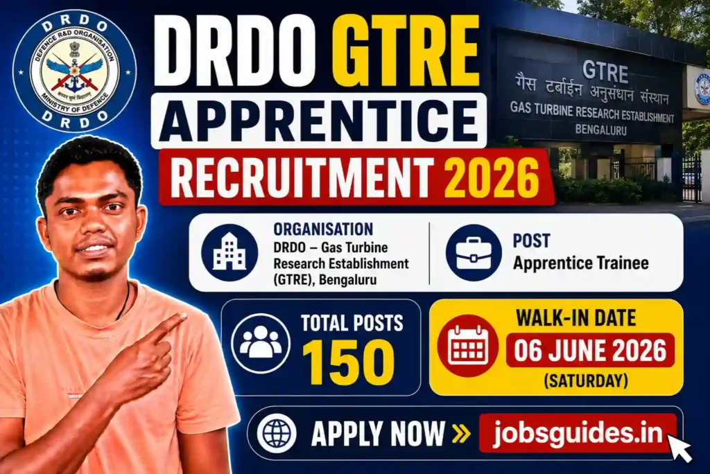 DRDO GTRE Apprentice Recruitment 2026