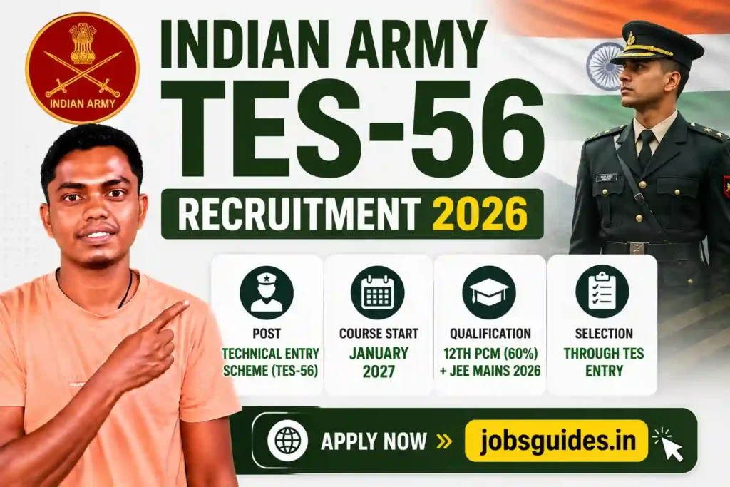 Indian Army TES-56 Recruitment 2026