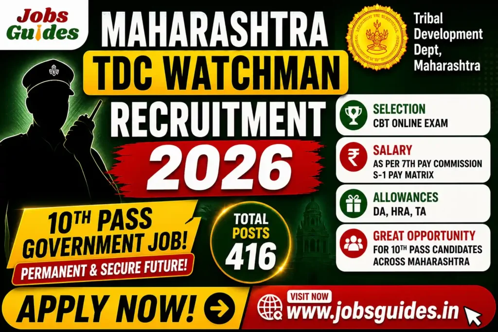 Maharashtra TDC Watchman Recruitment 2026