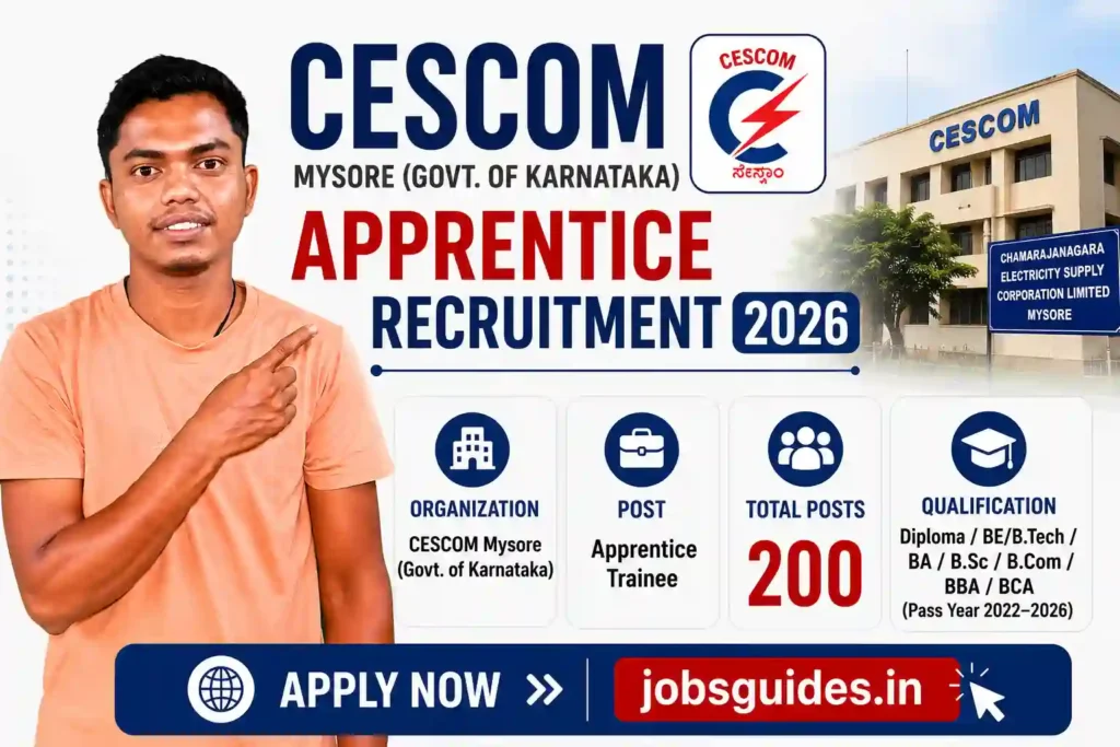 CESCOM Apprentice Recruitment 2026