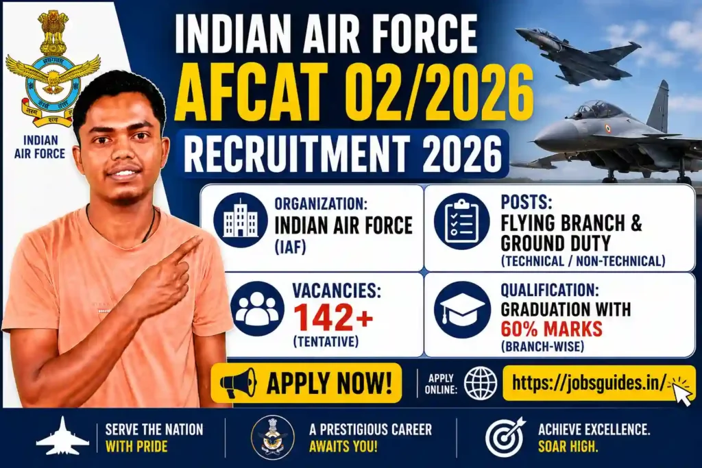 Indian Air Force AFCAT 02/2026 Recruitment 2026