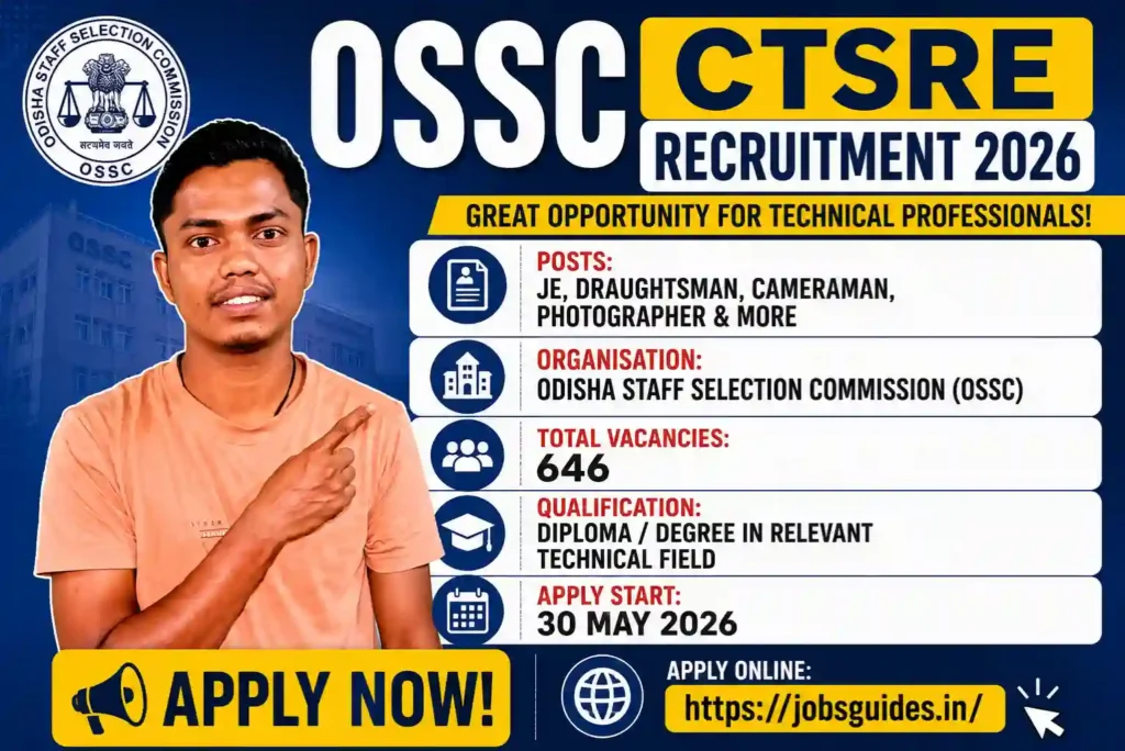 OSSC CTSRE Recruitment 2026