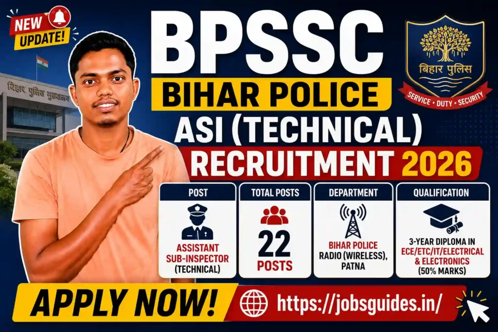 BPSSC Police ASI Recruitment 2026